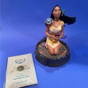 Disney Pocahontas 'Listen With Your Heart' Figurine Tribute Series NIB COA
